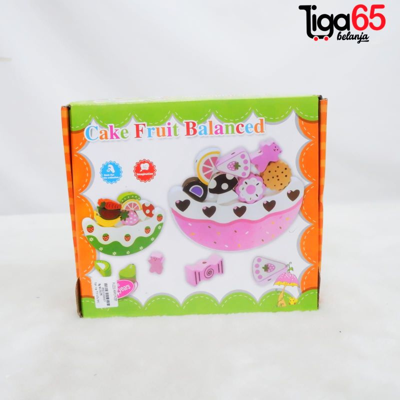 365 Mainan Edukasi Maenan Kayu Cake Fruit Balanced / PUZZLE PZ221