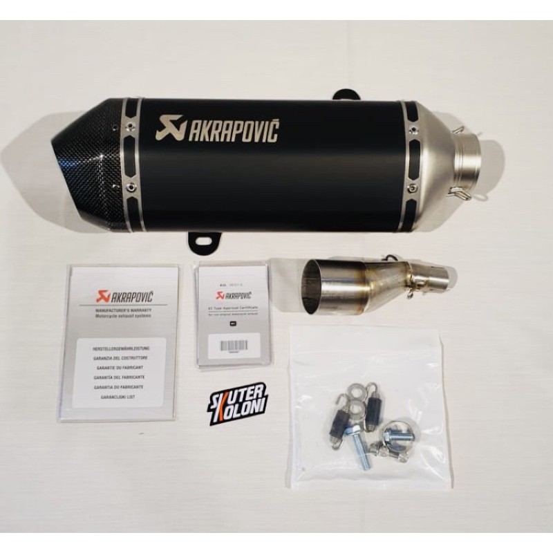 Akrapovic Vespa GTS 125 150 Original / Knalpot Akrapovic Vespa