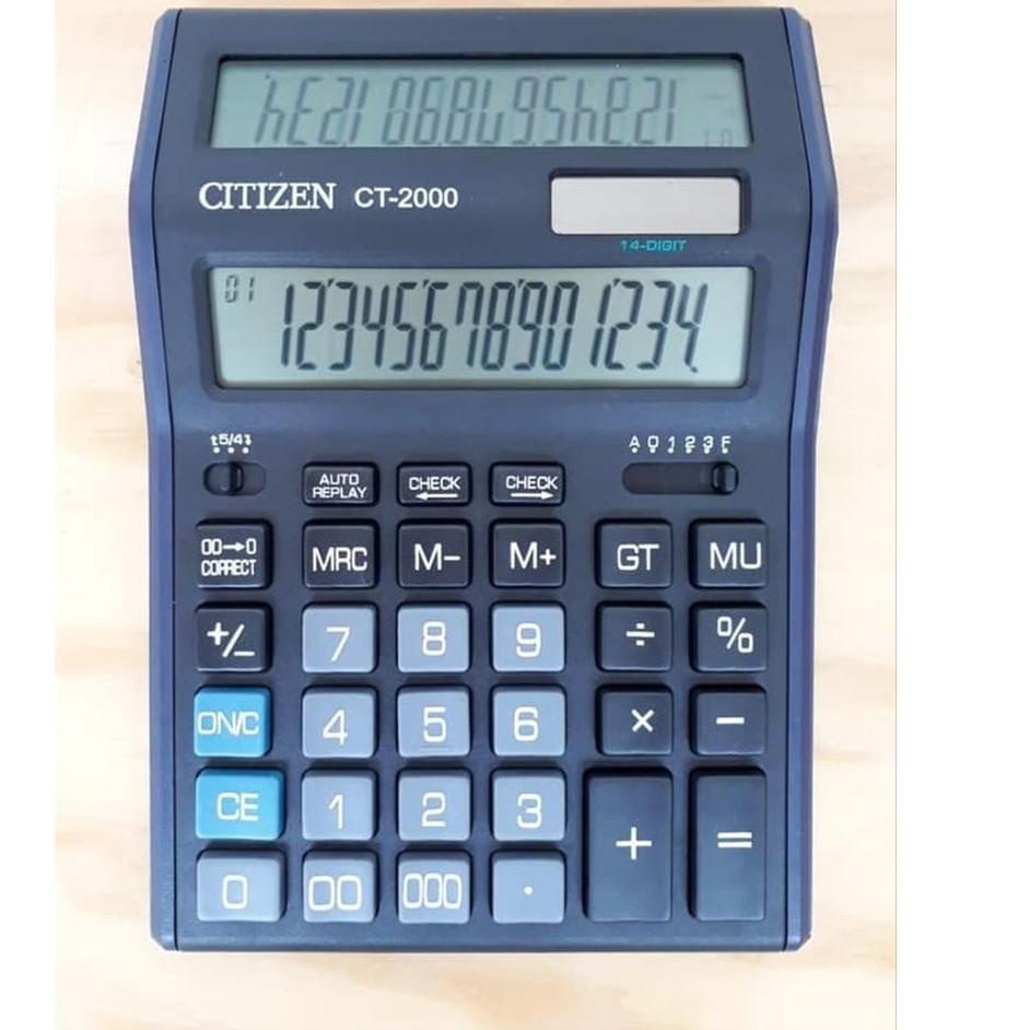 

Big Sale KALKULATOR CITIZEN CT 2000 - 14 DIGIT - KALKULATOR DENGAN TAMPILAN 2 LAYAR - HIGHT QUALITY 시