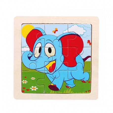 Mini ANIMAL PUZZLE Kayu Mainan Anak Wooden Toys Mainan Edukasi Jigsaw Montessori Puzzel Seri Binatang Hewan Laut Hiu Paus Singa Safari