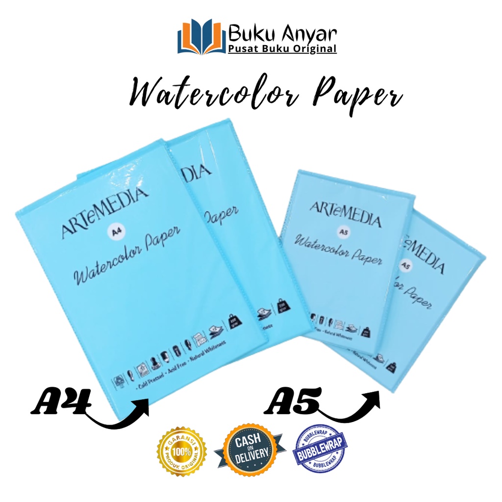 

Artemedia Watercolor Paper kertas watercolor A5 dan A4