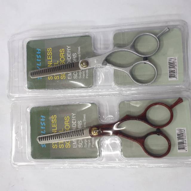 GUNTING RAMBUT SASAK BABAT BAGUS  STYLISH STAINLESS STEEL SCISSORS Original