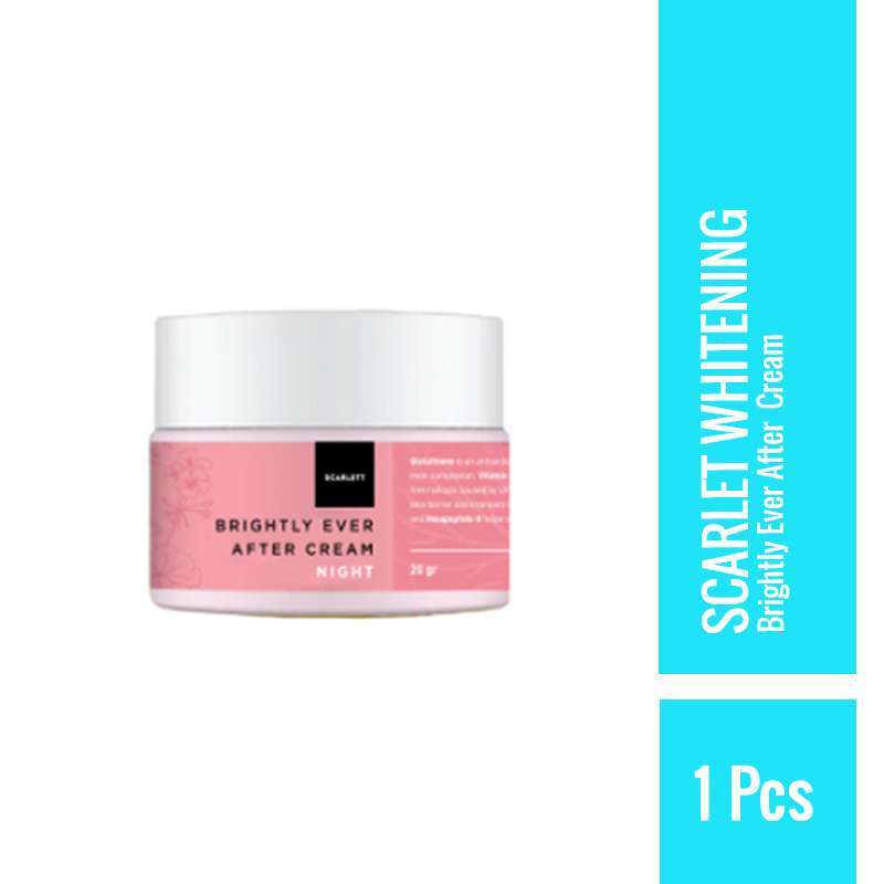 [COD] SCARLETT WHITENING BRIGHTLY EVER AFTER NIGHT CREAM - Mencerahkan Kulit Wajah Secara Merata