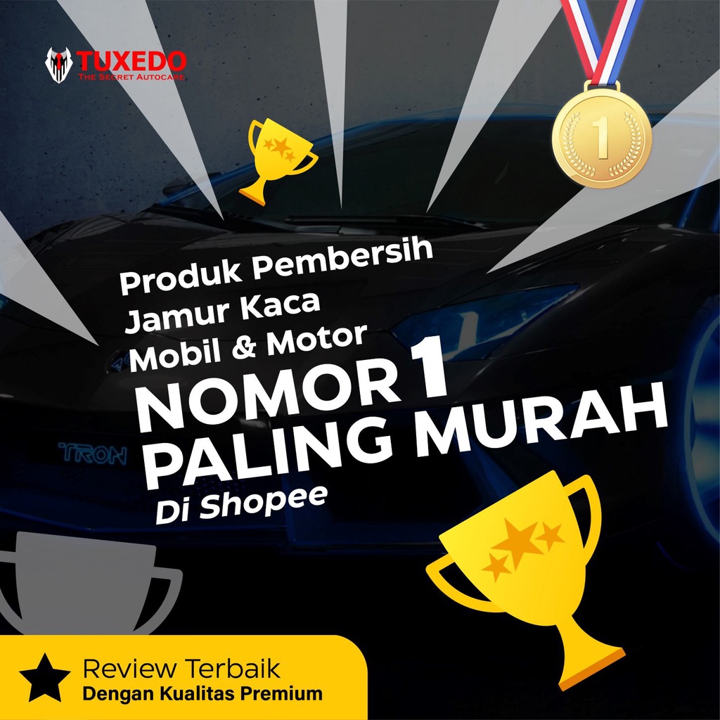 Premium Glass Polish - Pembersih Jamur Kaca Mobil Efektif By : Tuxedo Autocare