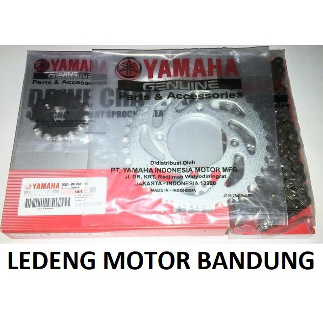 Gear Set Jupiter MX New Rantai Komplit GirSet Depan Belakang Original Yamaha 2011 - 2014