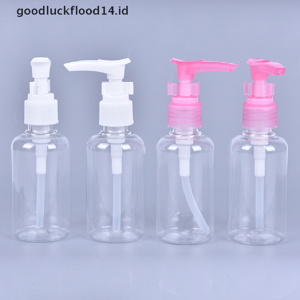 [OOID] 5PCS 75ml Plastic Press Pump Spray Lotion Bottles Cosmetic Sample Containers ID