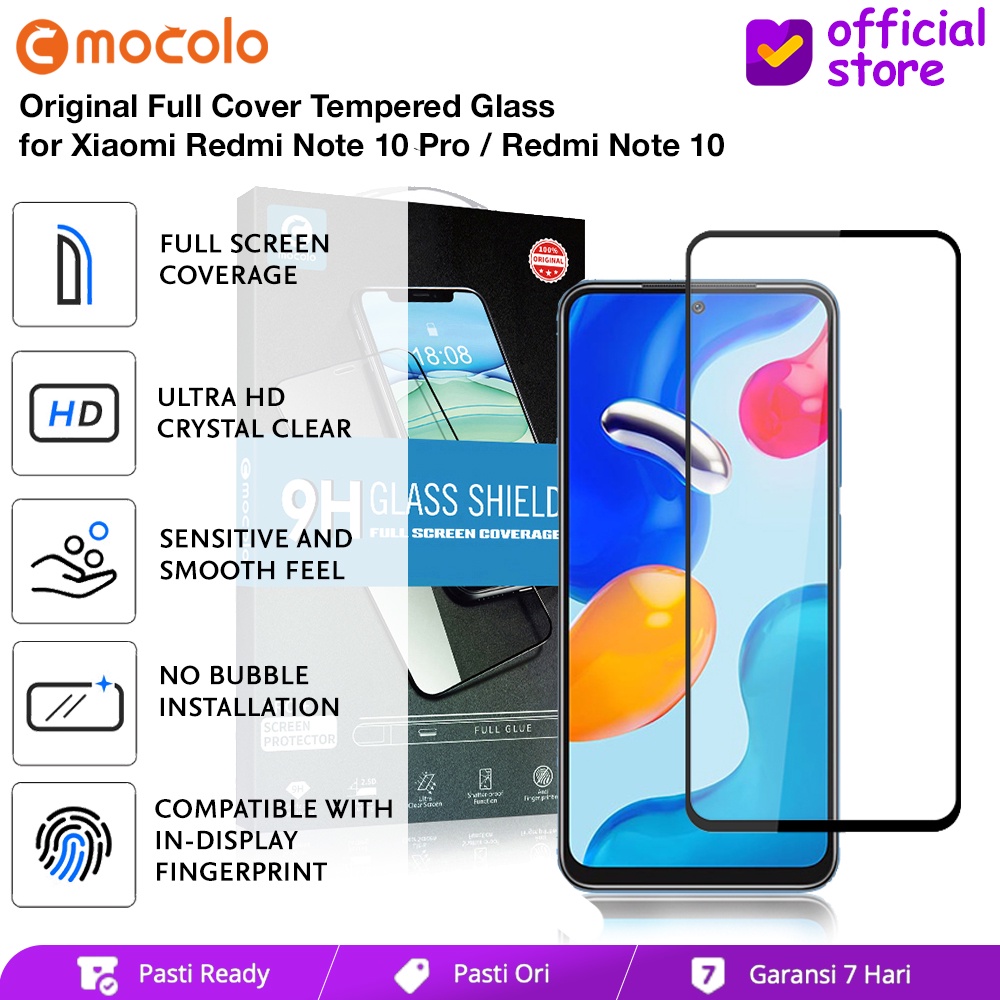 Tempered Glass Redmi Note 10 Pro 10S 10 Mocolo Full TG