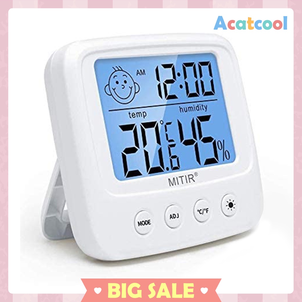 LCD Digital Thermometer Hygrometer Home Office Temperature Humidity Meter