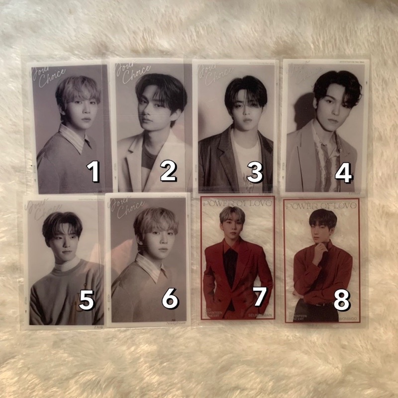 SEVENTEEN - Your Choice & Power of Love PC TC (Seungkwan, Vernon, Dino, Scoups, Jun, Wonwoo)