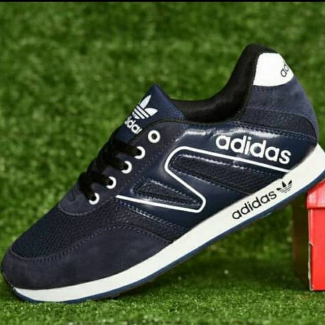 SEPATU SPORT CASUAL ADIDAS NEO RACER GRADE  ORI/NAVY PUTIH