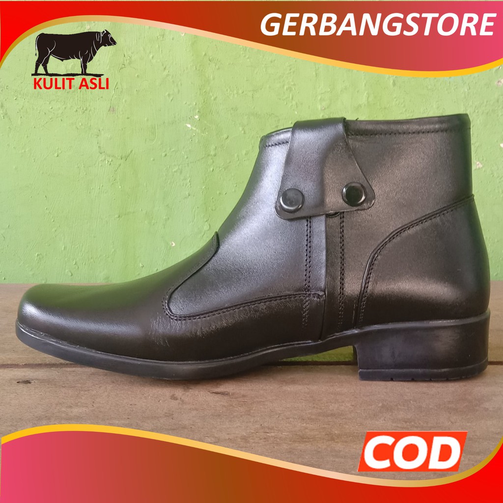 Sepatu PDH Wanita Kulit Asli Sapi /Sepatu Polwan