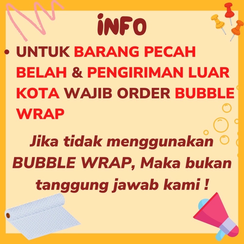 Bubble Wrap Packing Tambahan AGAR lebih AMAN bubble wrap murah