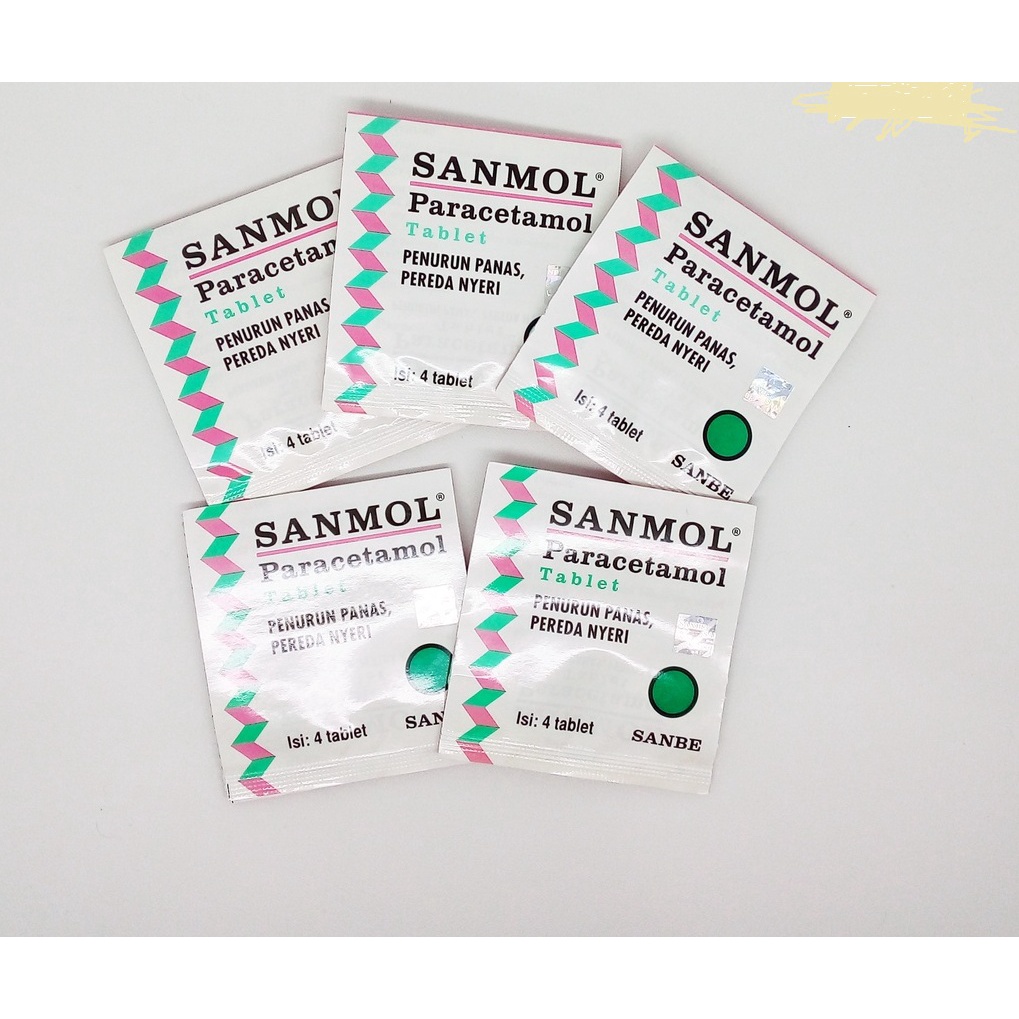 SANMOL TABLET STRIP ISI 4 TABLET