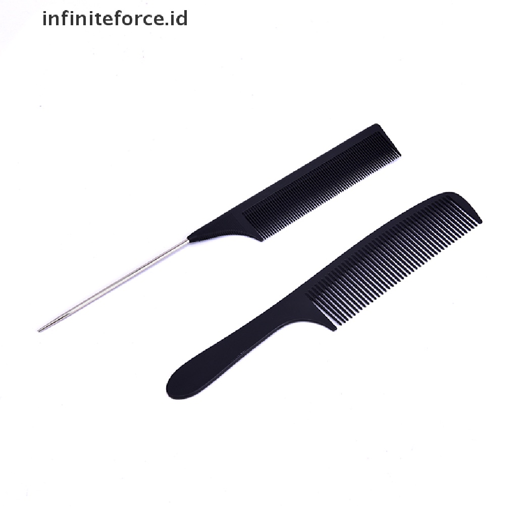 (Infiniteforce.Id) Sisir Rambut Profesional 11 Gaya Bahan Karbon Anti Statis Untuk Salon