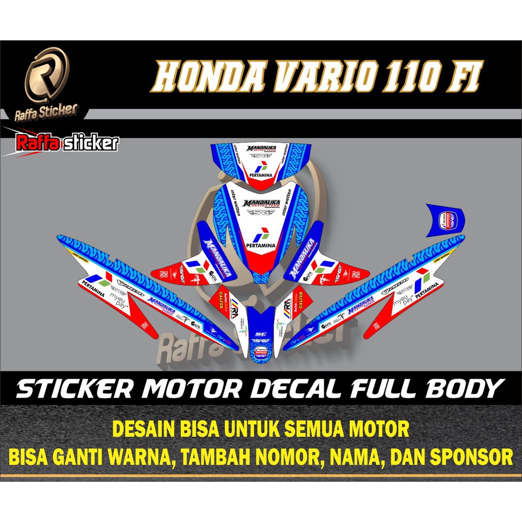Sticker decal - Striping full body - decal Stiker Lis Variasi Vario 110 Fi fullblok STRIPING VARIASI