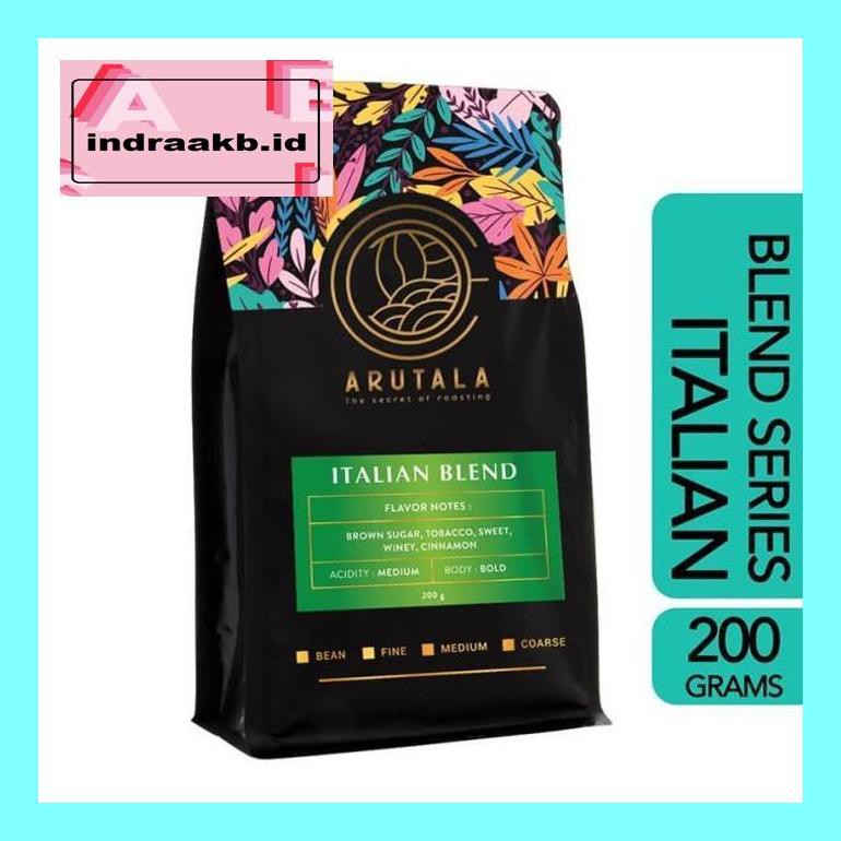 

Kops05X Arutala Kopi Italian Blend For Espresso Coffee 200 Gram - Biji Cof05Sc