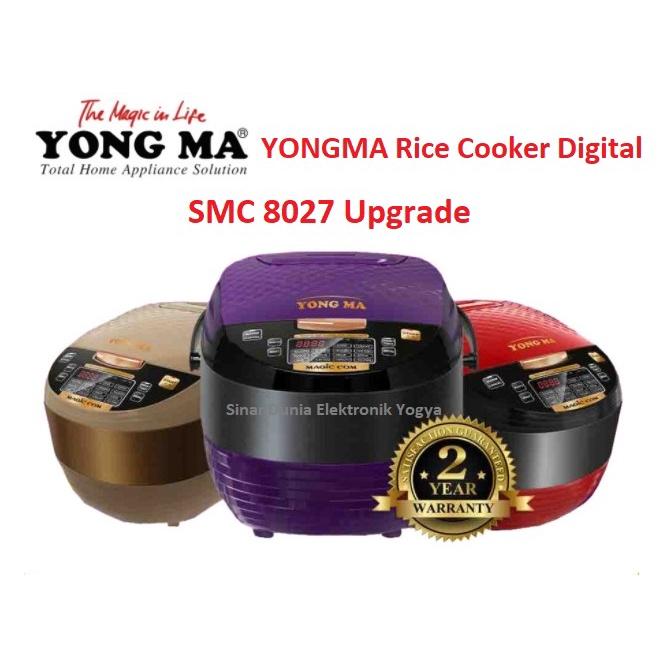 YONGMA Rice Cooker Digital 2L Magic Com SMC 8027 Upgrade SMC8027 YONG MA