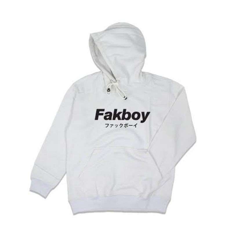 Hoodie/sweater FAKBOY, bahan cotton fleece kualitas premium