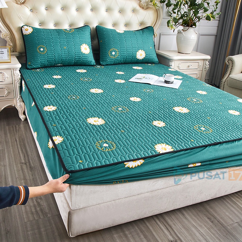 PUSAT17 SPREI WATERPROOF KARAKTER SPREY 160X200CM 180X200CM 200X200CM SPREI ANTI AIR MOTIF / SPREI PROTECTOR MATRAS KASUR 90X200CM 120X200CM-3
