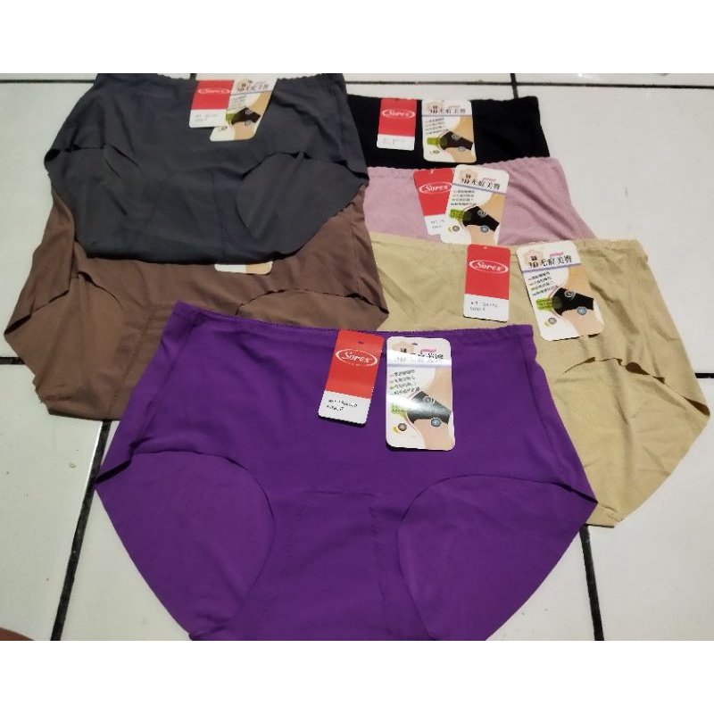 celana dalam sorex  ba 100 ukuran free size setara L XL  anti nyeplak kodel seamless polos
