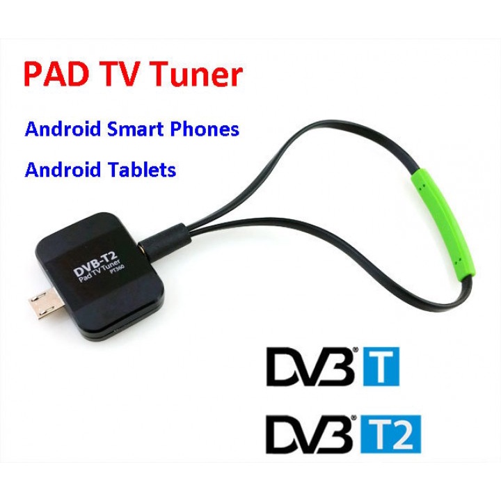 Pad TV DVB-T2 Receiver for Android Phone Tablet Micro USB TV Tuner Stick Watch Digital TV On Android