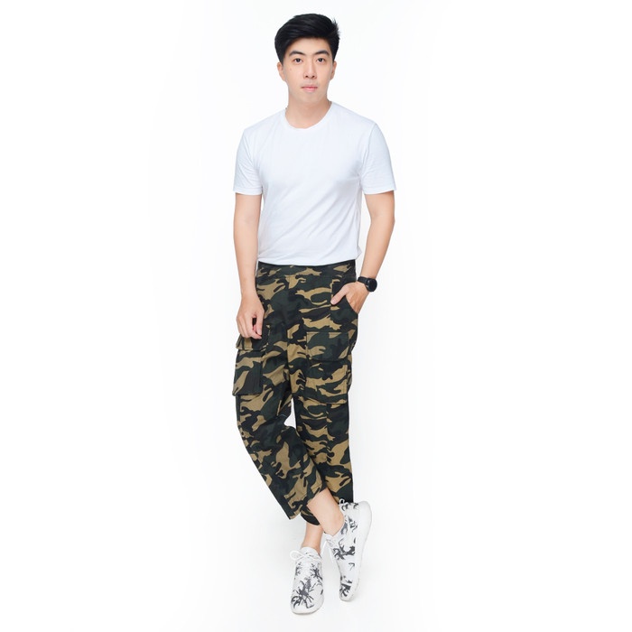 Fashion Celana Jogger Sirwal Pria Muslim Camouflage Pangsi - Jfashion Firdaus - M Diskon