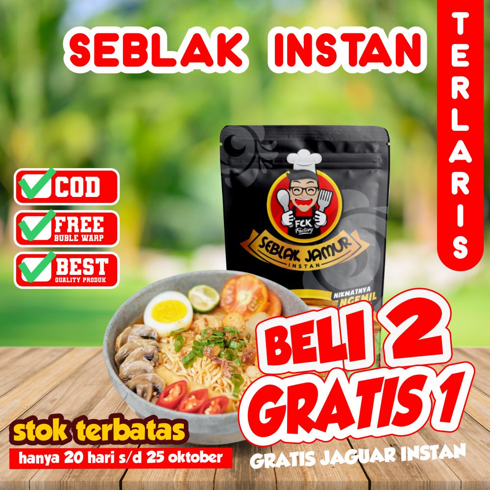 

SEBLAK INSTAN FCK / SEBLAK JAMUR FCK / SEBLAK BANDUNG / SEBLAK BASAH / Seblak instan toping Murah