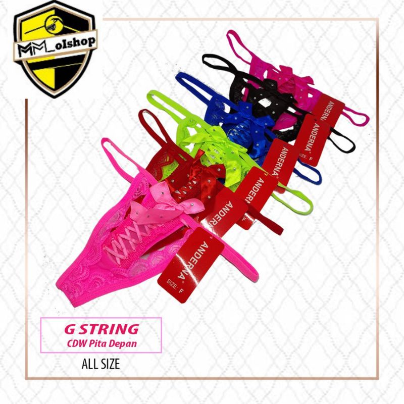 Celana Dalam Wanita Sexy Thongs G String Pita K12