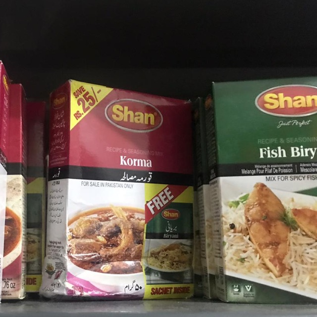 

Shan Korma dan Shan Fish Biryani