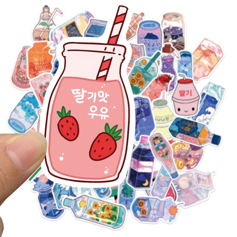 

STICKER VINIL ISI 50 PCS JAPAN BOTTLE DRINK 2 ANTI AIR AESTHETIC DIY