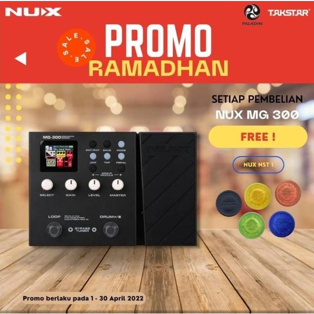 Nux MG 300 Guitar Multi-Effects Processor,BMJ Star Seller Termurah