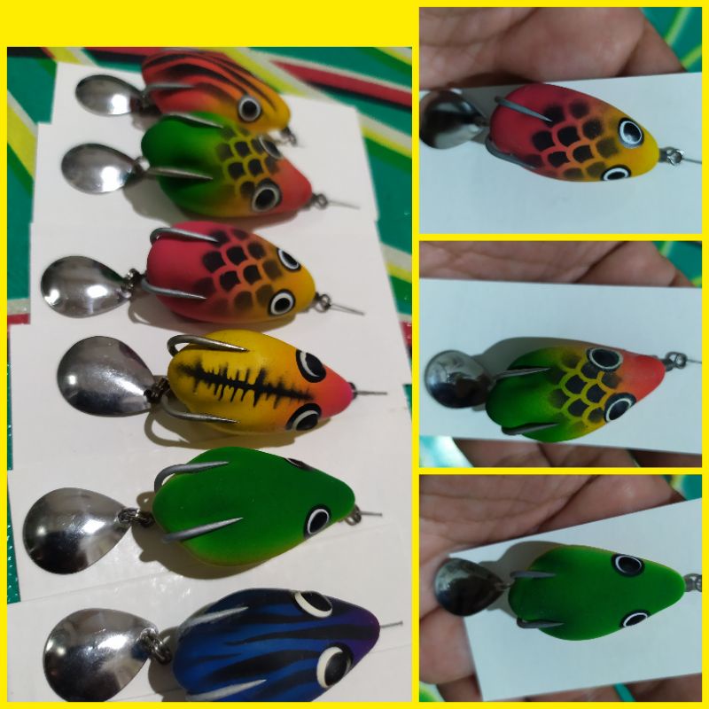 soft frog curut Soburay Lure 4 cm Hook VMC