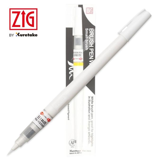

(BISA COD) ZIG Brush Pen White (CNBW-01S) SALE Kode 389