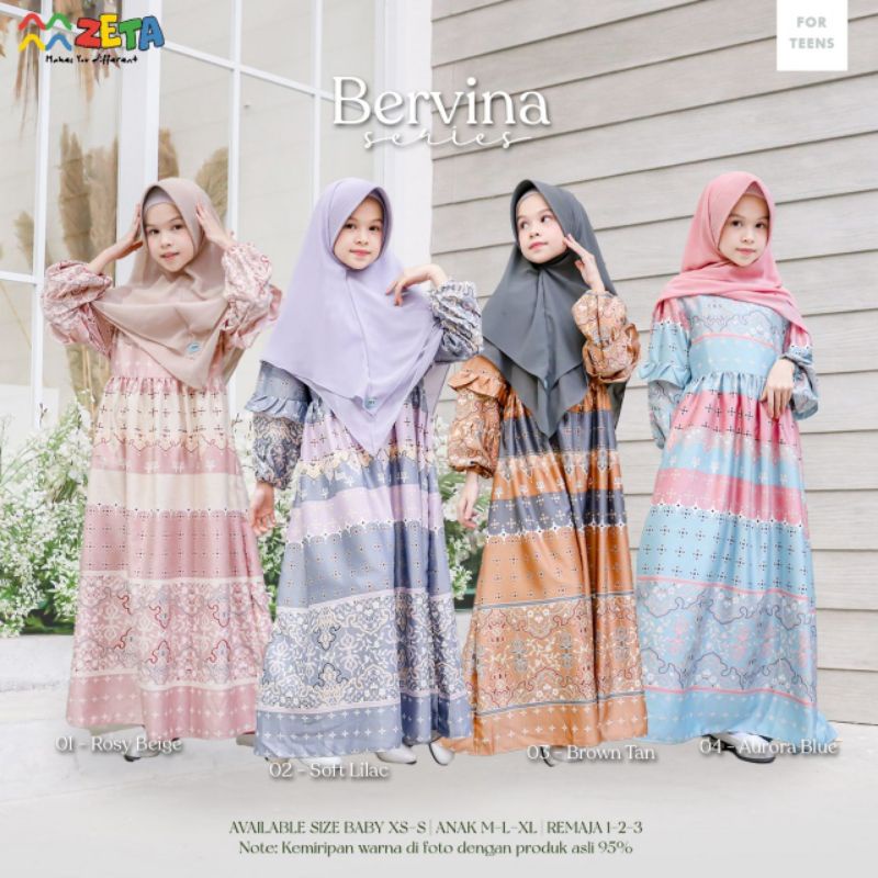 Gamis Bervina Series By Zeta Outfit