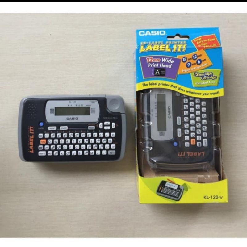 Jual MESIN LABEL PRINTER CASIO KL 120, ORIGINAL CASIO Indonesia|Shopee  Indonesia
