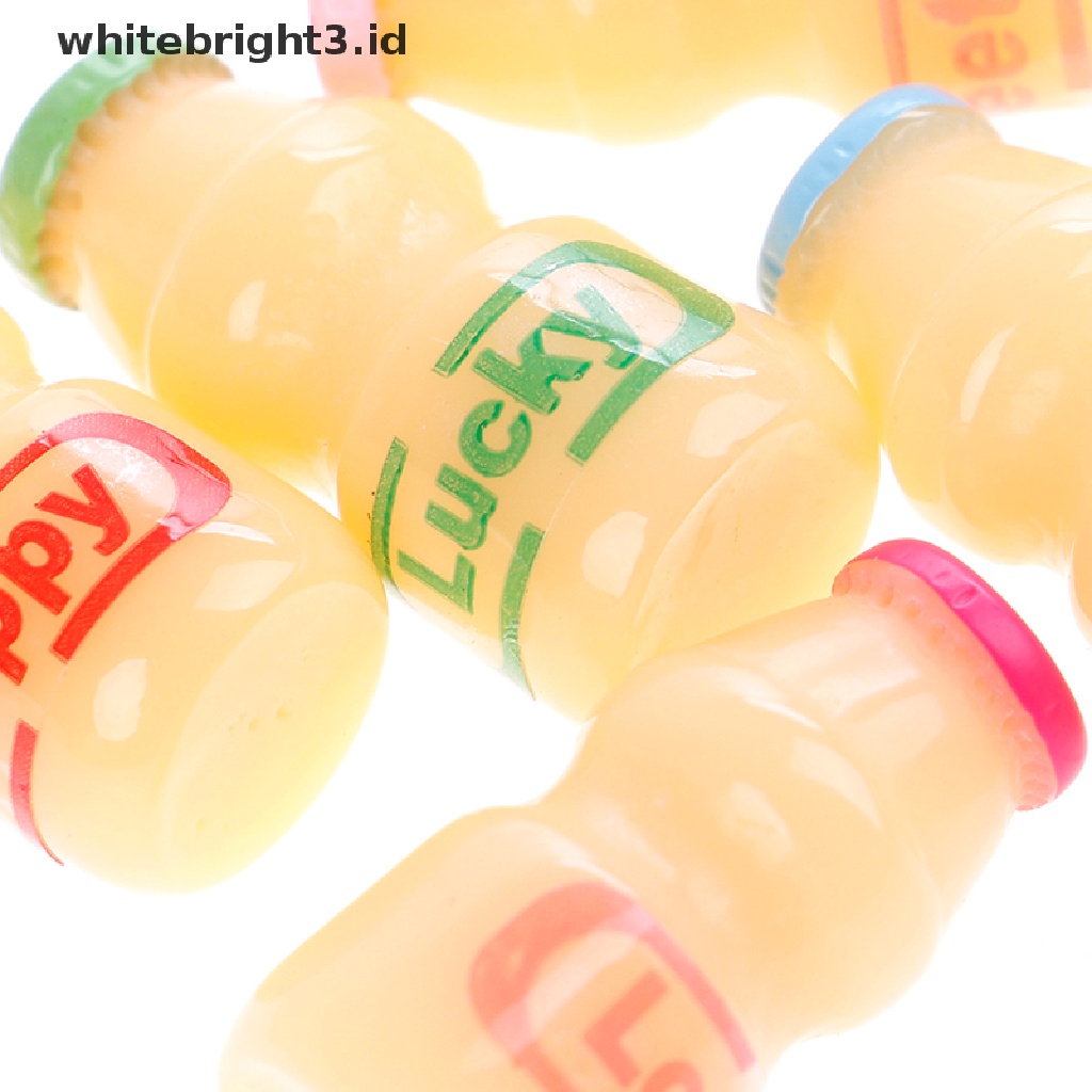 (whitebright3.id) 5pcs / lot Miniatur Minuman Susu Untuk Rumah Boneka