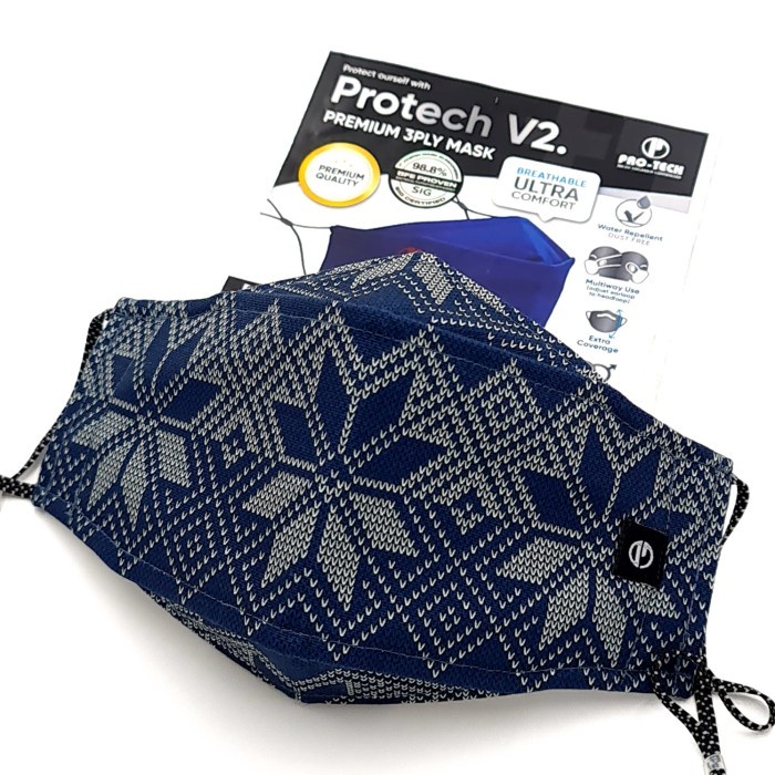 MASKER KAIN PROTECH V2 PREMIUM 3 PLY MASK MOTIF M230
