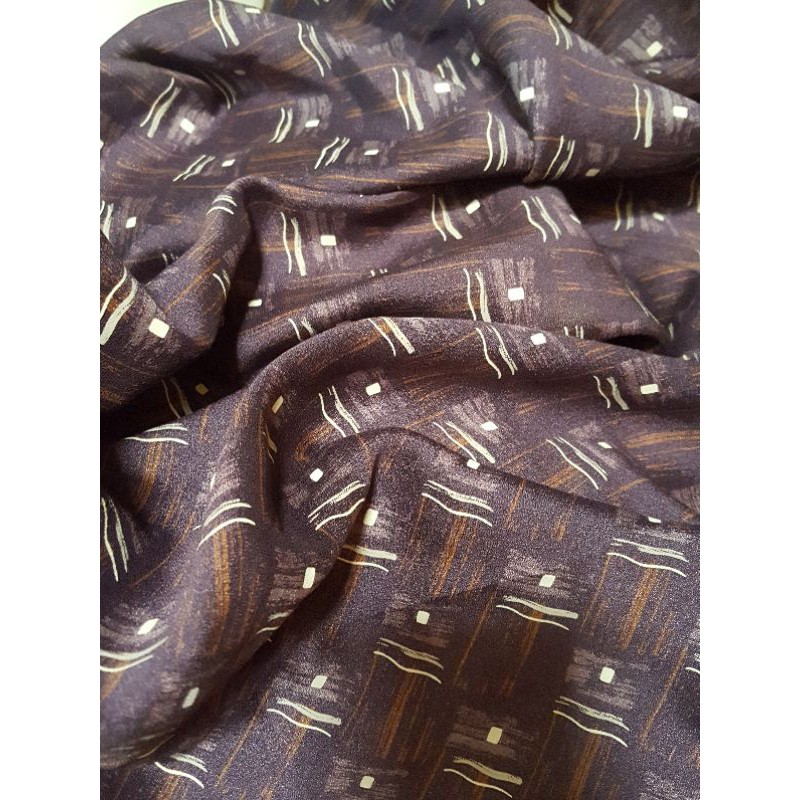 kain sutra asli 100% kain sutra motif 19mm cdc (crepe de chine) mulberry pure silk fabric