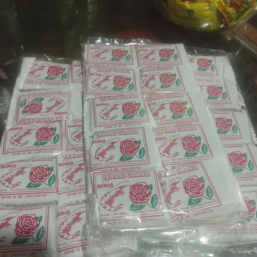 

Terasi Lampung Mawar Terasi Udang 1 pak isi 10 pcs