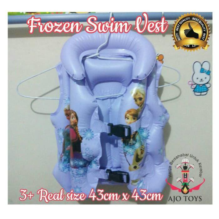 Rompi Renang Pelampung Anak Karakter Frozen Swim Vest 3+ 43Cm X 43Cm