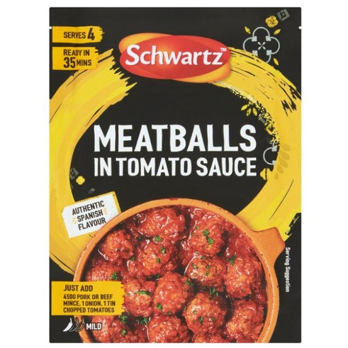 

Schwartz Meatballs In Tomato Sauce|Bumbu Siap Pakai Bakso Saus Tomat| 30g