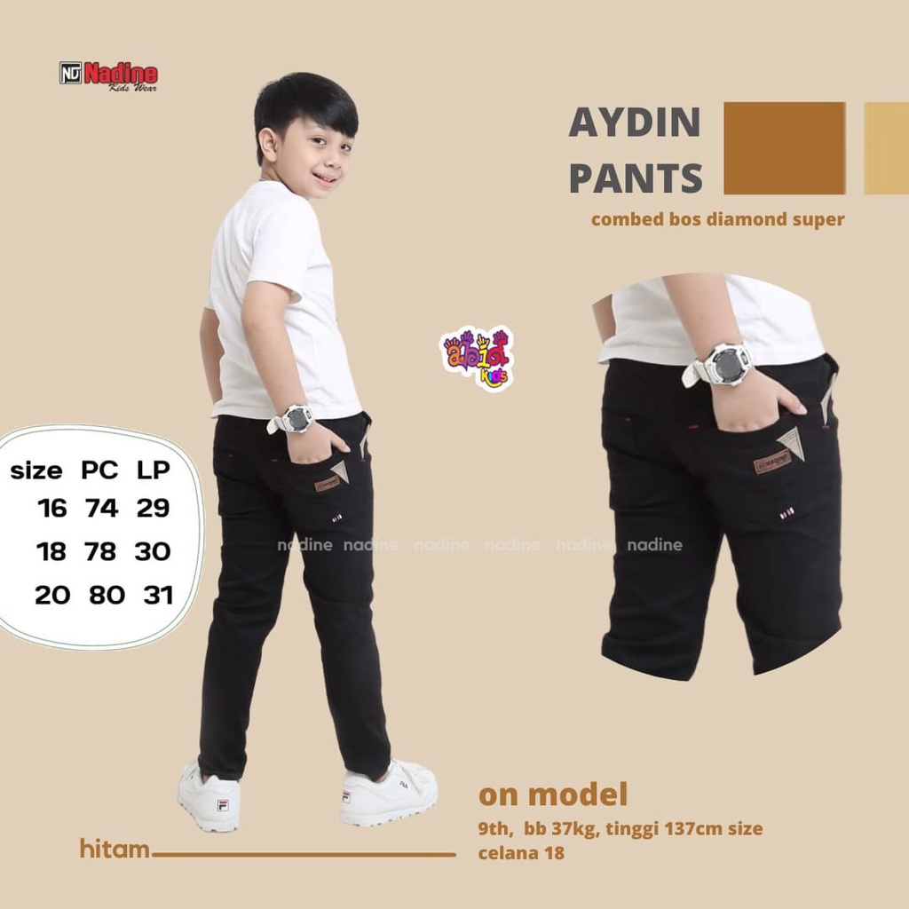 COD Celana Panjang Polos Anak Laki Laki Keren Usia 7-10 Tahun Aydin Pants_Kiddos Kids