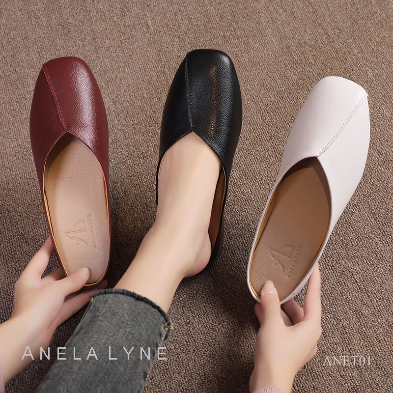 ANELA LYNE Sepatu Flat Mules Shoes DEJANE ANET01 ORIGINAL
