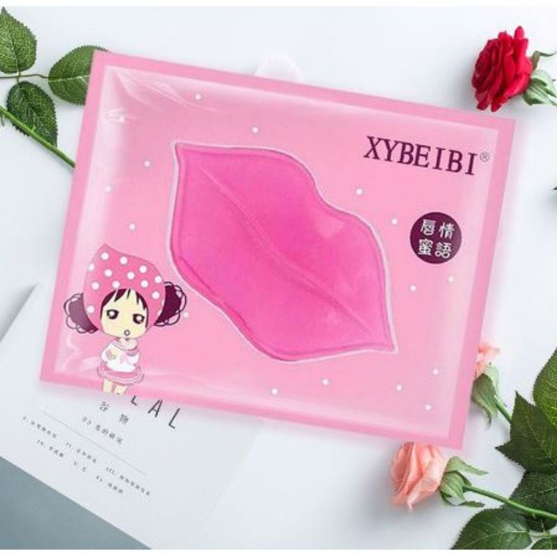 MASKER BIBIR COLLAGEN LIP MASK XYBEIBI PELEMBAB BIBIR