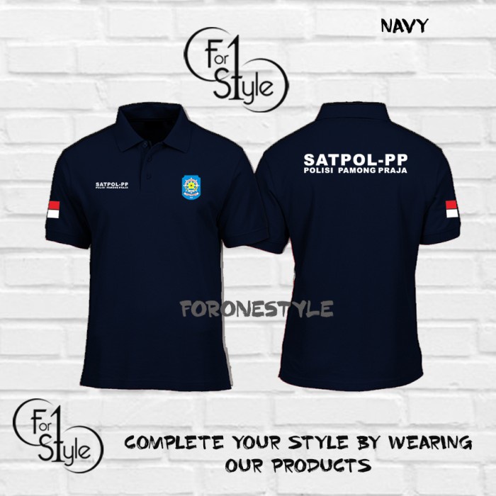 Polo Shirt Kaos Kerah SATPOL PP PAMONG PRAJA Kaos Profesi - polo murah - FORONESTYLE