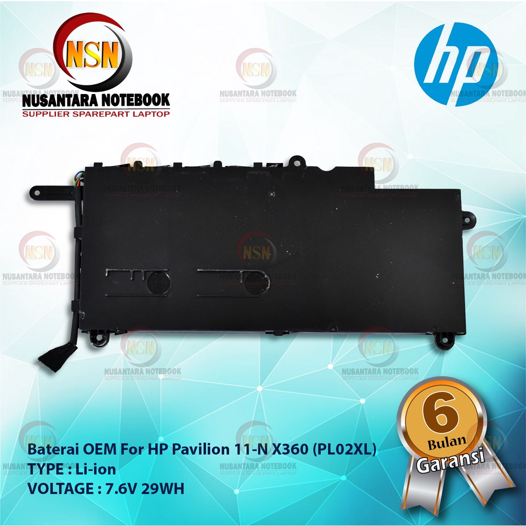 Baterai ORIGINAL HP PAVILION 11-N102TU X360 PL02XL HSTNN-LB6B