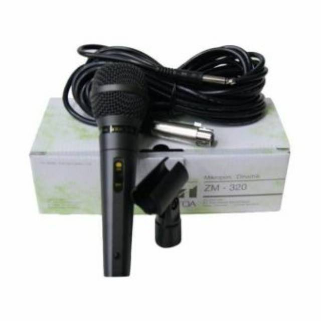 Mic Toa kabel ZM-320 original asli Toa