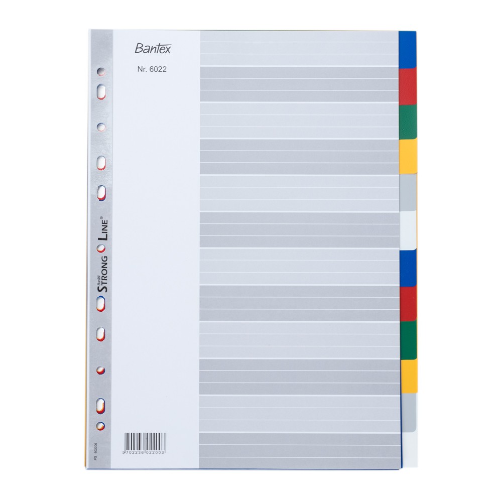 

Bantex PP Colour Divider A4 (12 pages) 6022 00