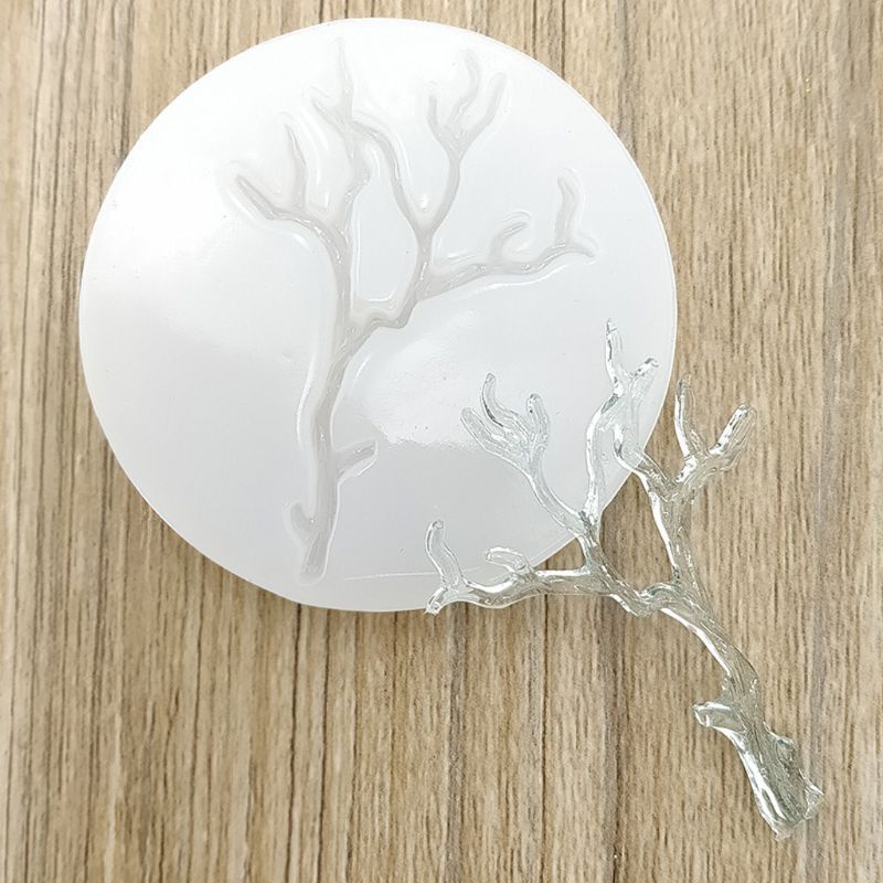 SIY  Leaves Branches Shape Epoxy Resin Casting Silicone Molds Jewelry Making Tools