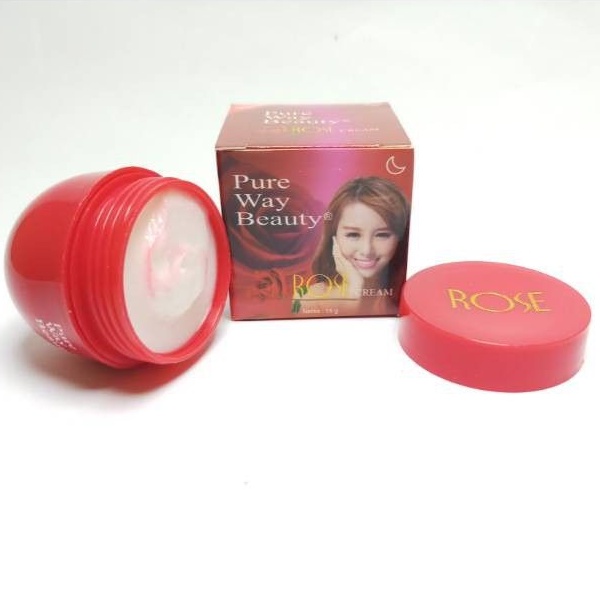 CREAM ROSE PURE WAY BEAUTY NIGHT BPOM